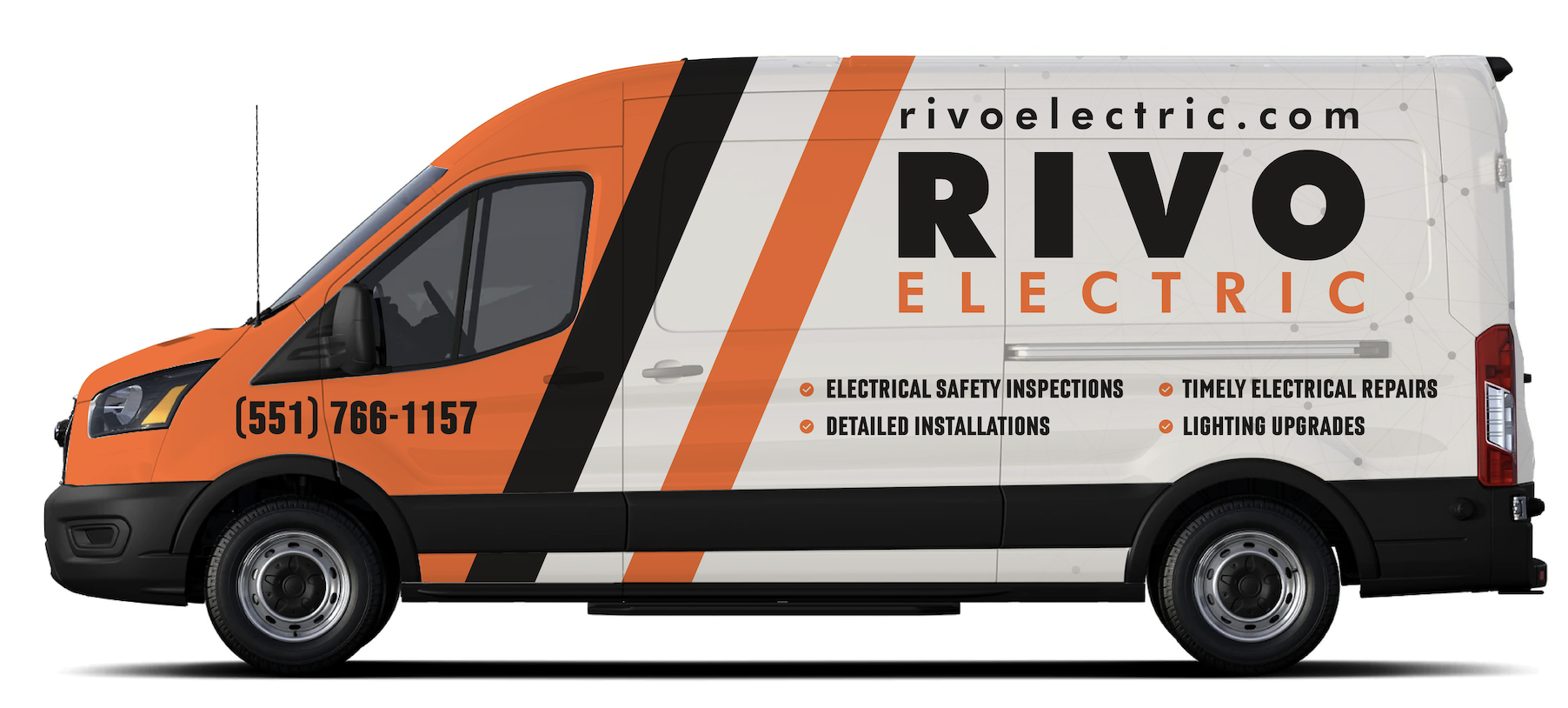 Rivo Electric branded Ford Transit van